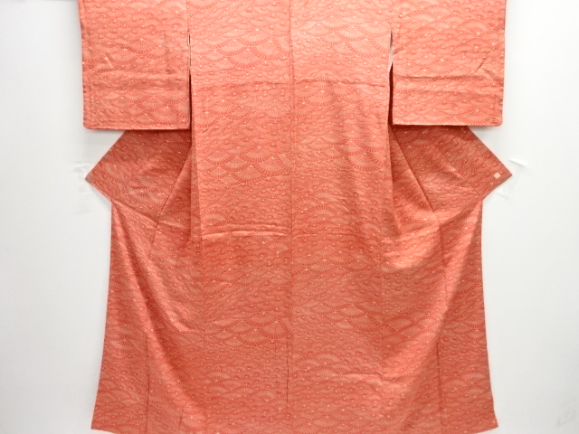 松青海波模様江戸小紋着物